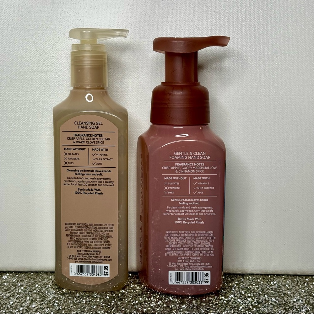 Bath & Body Works Hand Soap Leaves & Autumn S’mores NWT - Picture 3 of 4